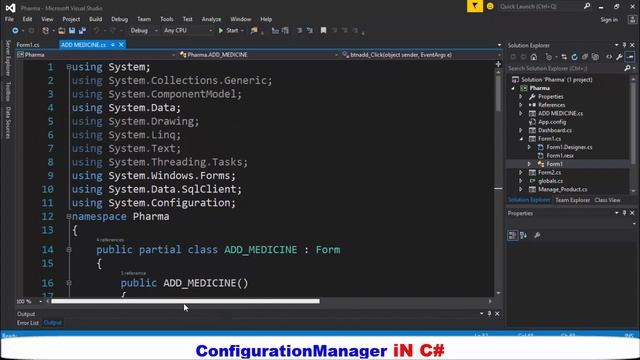 HOW TO USE CONFIGURATION MANAGER IN C# VISUAL STUDIO смотреть онлайн