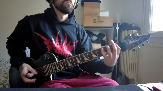 STABBING - INHALING THE DEAD GUITAR COVER смотреть онлайн
