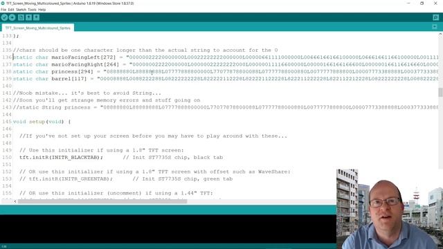 Arduino + TFT Display With Multicolor Sprites (ST7735S 80x160 Module) смотреть онлайн