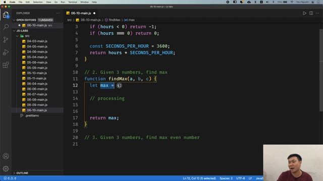 Javascript: 06-10 Bài tập tìm MAX смотреть онлайн