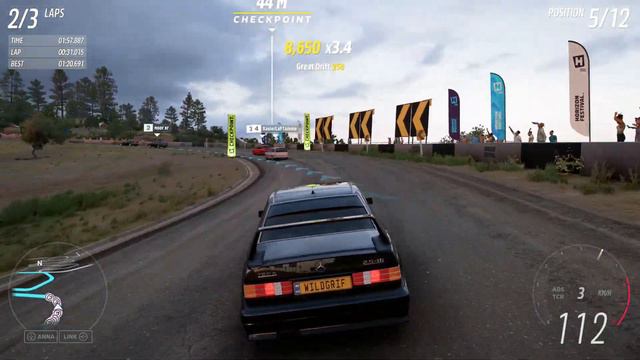 1990 MERCEDES BENZ 190E FORZA HORIZON 5 GAMEPLAY - Chihuahua Circuit смотреть онлайн