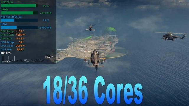 Call of Duty Warzone (Ressurgência) Xeon E5 2696 V3 + RTX 2080 ( Full HD 1080p Alto/High ) смотреть онлайн