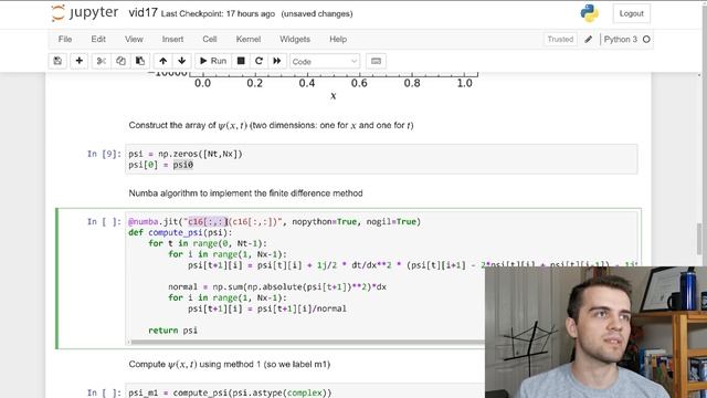 Time-Dependent Schrodinger Equation in Python: Two Different Techniques смотреть онлайн