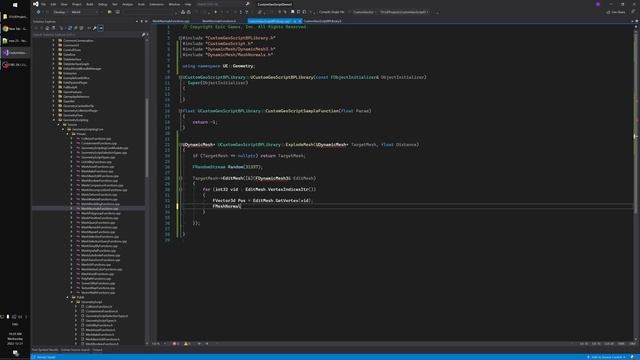 How to make a Custom Geometry Script Node in C++ смотреть онлайн