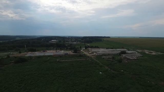 территория предприятия Калужская Форель с высоты птичьего полёта смотреть онлайн