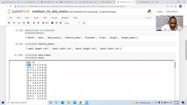 YEESI103 Machine Learning in Agriculture - Classification Using scikit-learn Iris Dataset смотреть онлайн