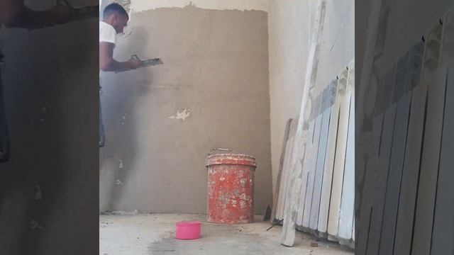 Нанесения гипсовой штукатурки... Иншаллах пред пред пред пред последние штрихи....