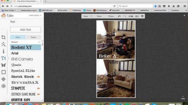 Pinterest Collage tutorial - MeetMeintheMiddleProject.com