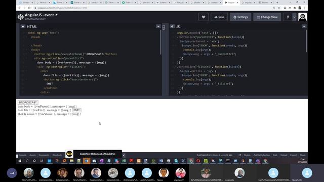 0026 angularjs evenement $broadcast,$emit,$on,stopPropagation смотреть онлайн