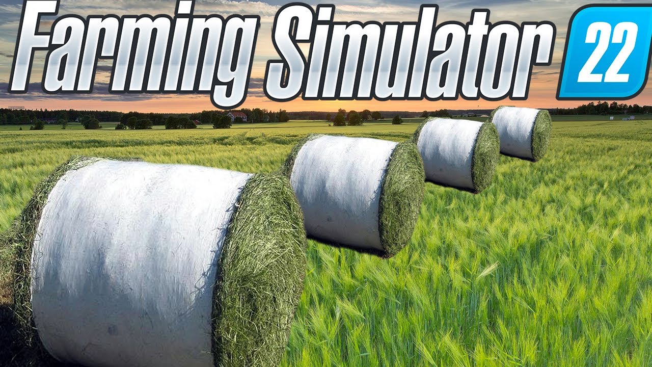 Тюкование в симуляторе фермы. Farming simulator 22 #4. КООП. смотреть онлайн