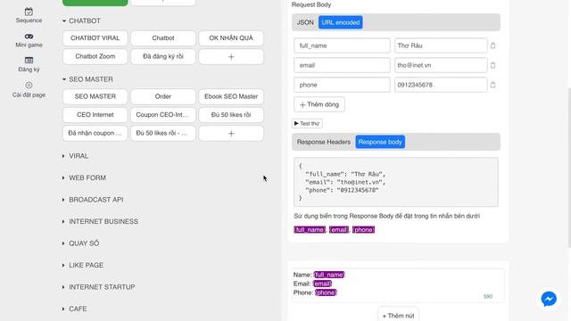 JSON API - Kết nối Chatbot với Hệ thống bên ngoài - Updated 11/2020 смотреть онлайн