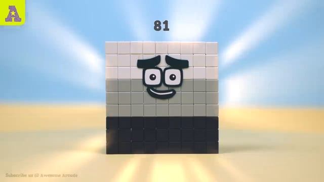Wow! Big Numberblocks Squares! 100, 81, 64, 49, 36, 25, 16 with Magnetic Blocks смотреть онлайн