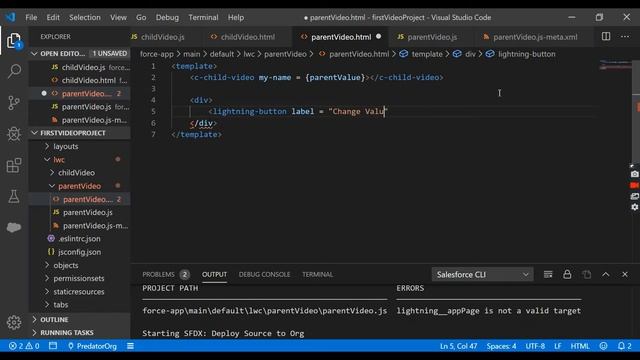 Lightning Web Components: Communicating from Parent to Child Component in LWC смотреть онлайн