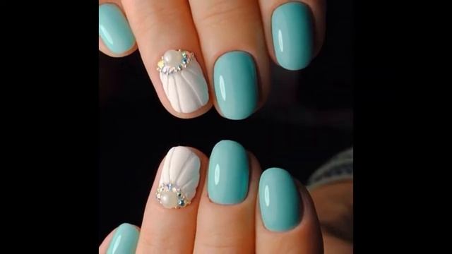 Цветове в маникюра: Идеи за маникюр с цвят мента/Colors in Manicure: Mint Color Manicure I смотреть онлайн