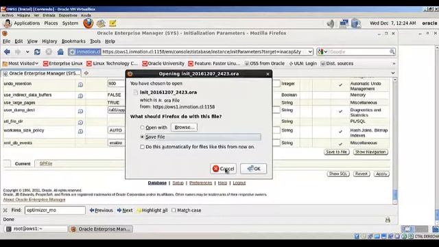 Oracle (Iniciar DB/Parámetros de inicialización/Tablespaces/Iniciar Sql *Plus) смотреть онлайн