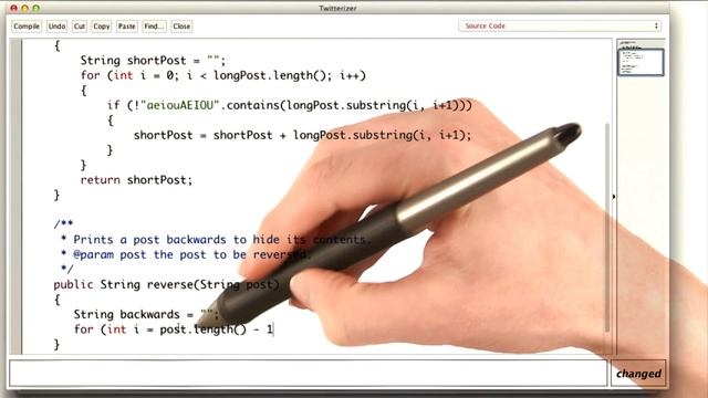Twitter Posts Backwards - Intro to Java Programming смотреть онлайн