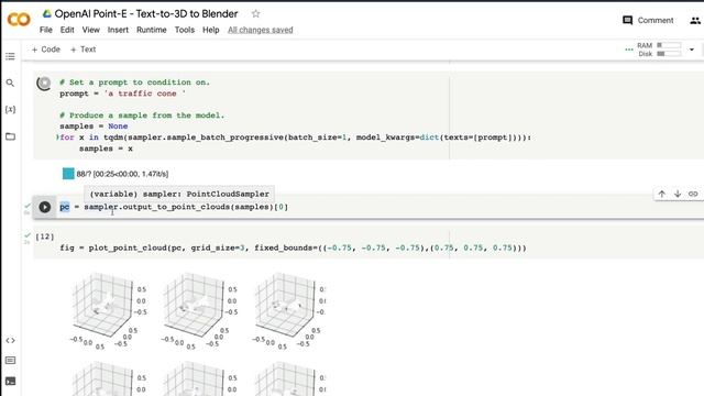 OpenAI Point-E to Blender - Text to AI Generated 3D - Part 2 смотреть онлайн