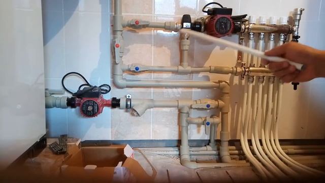 Подключение водяного тёплого пола к системе отопления. смотреть онлайн