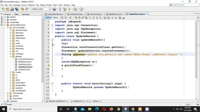 mysql update record in java using jdbc | jdbc part 6 смотреть онлайн