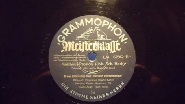 Gusta Hammer - Erbarme dich.. - Matthäus-Passion .- 1942 смотреть онлайн