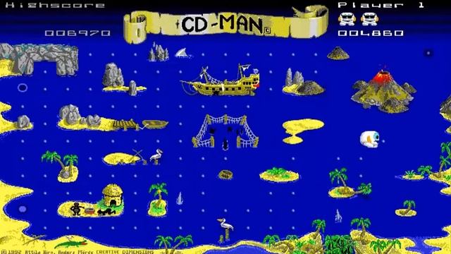 CD-Man 2.0 (1992). Gameplay. For Old-Games.ru. 106. смотреть онлайн