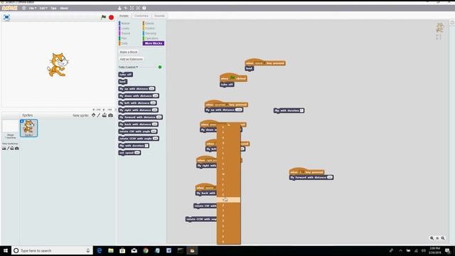 Control the TELLO drone with SCRATCH and your PC keys смотреть онлайн