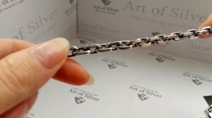 Серебряная цепочка Якорь с гранями.  Вес 60 грамм