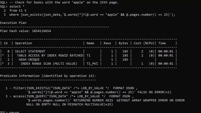 Multivalue Function-Based Indexes for JSON_EXISTS in Oracle Database 21c смотреть онлайн