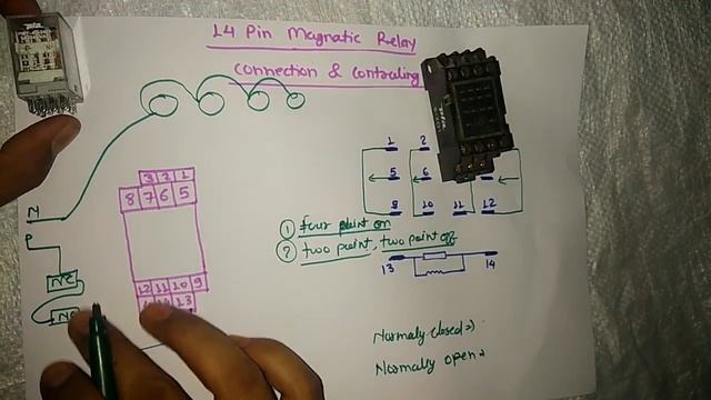 14 pin relay connection and CONTROLING смотреть онлайн