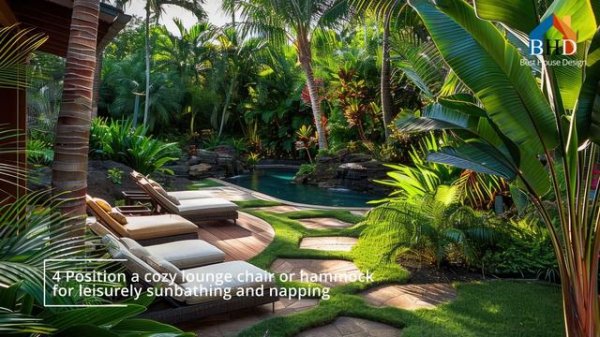 Tropical Tranquility: How to Create Tropical Backyard Oasis with Calming Retreat