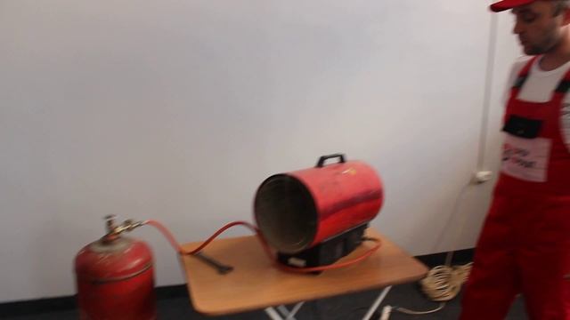 Тепловая газовая пушка Fubag, видеообзор работы оборудования смотреть онлайн