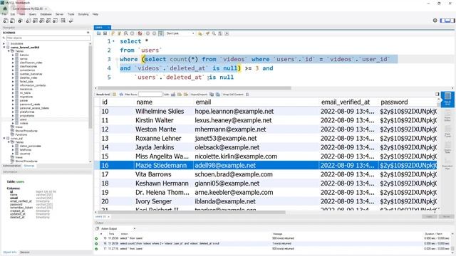 Relaciones en Laravel|Subqueries en MySQL | Correlated Subquery en MySQL-has() en Laravel (parte 2) смотреть онлайн