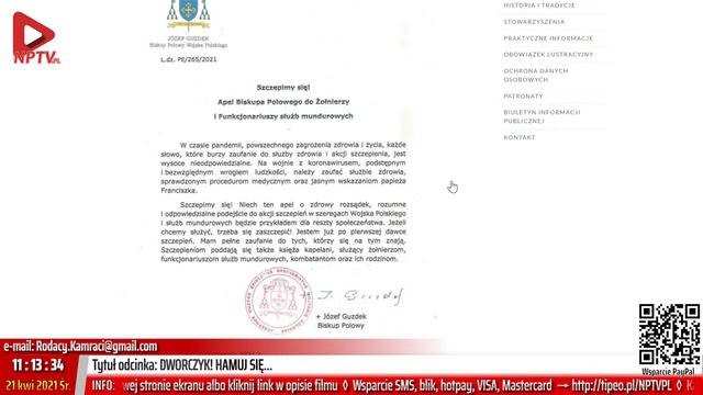 Psalm 118, 9! 🤭Apel Biskupa Polowego Józefa Guzdka do żołnierzy.🤭 смотреть онлайн