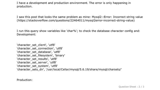 MySQL : Mysql2::Error: Incorrect string value: '\xE2\x80\xA8\x09 смотреть онлайн
