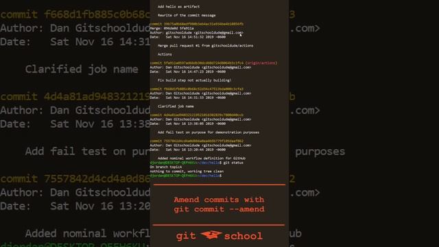 Git Quick: git commit --amend смотреть онлайн