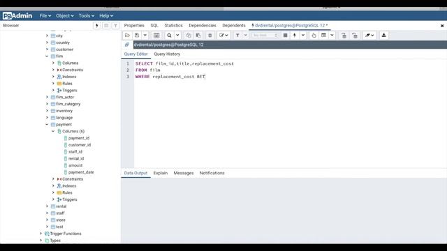 SQL для начинающих. Оператор BETWEEN смотреть онлайн