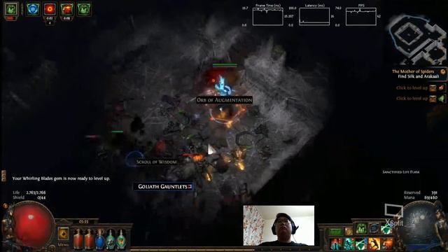 Arakaali Boss Kill Blade Flurry lvl 55 PoE 3.0 смотреть онлайн