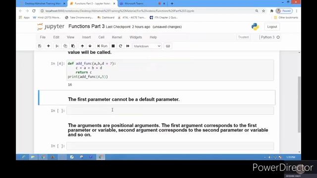 Lecture 30: Functions (Part 3)- Default Arguments in Python смотреть онлайн