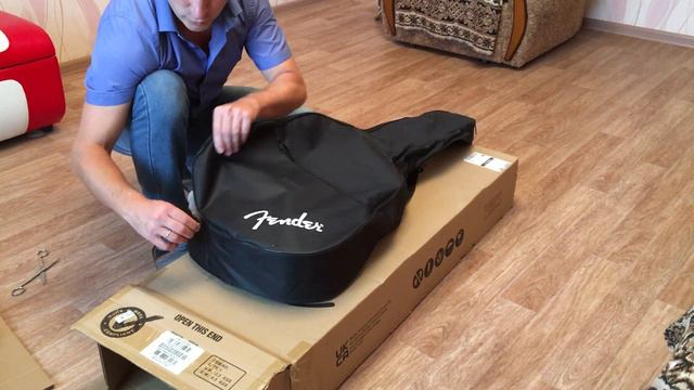 Распаковка Fender FA-125 смотреть онлайн