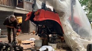 Mtz 320.4 rear differential repair/ Ремонт заднего дифференциала мтз 320.4