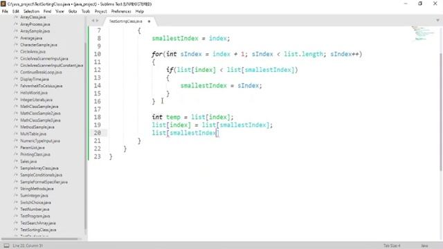 Java Programming[21 ] - Selection Sort смотреть онлайн