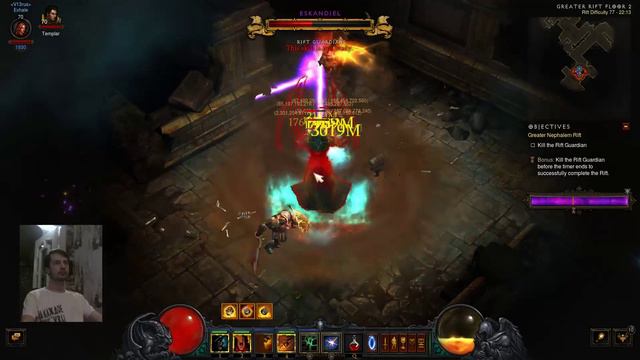Diablo 3 2.4.2/2.4.3 Earth Barbarian stream nik4kin 1080@60 смотреть онлайн