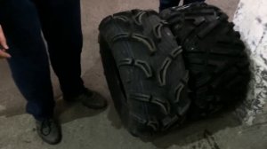 Замена колёс на квадроцикле.