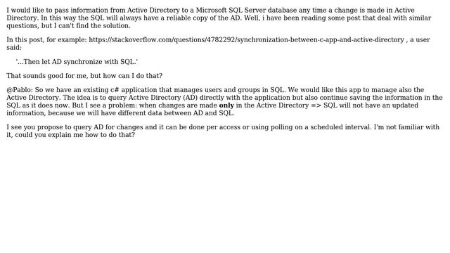 Synchronize SQL with information from Active Directory (2 Solutions!!) смотреть онлайн