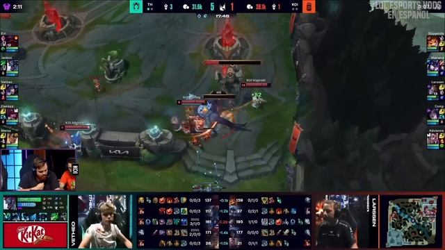 IBAI EXPLOTA CON KOI CONTRA FLAKKED! | TH vs KOI Game 2 LEC PLAYOFFS VERANO 2023 LVP ESPAÑOL смотреть онлайн