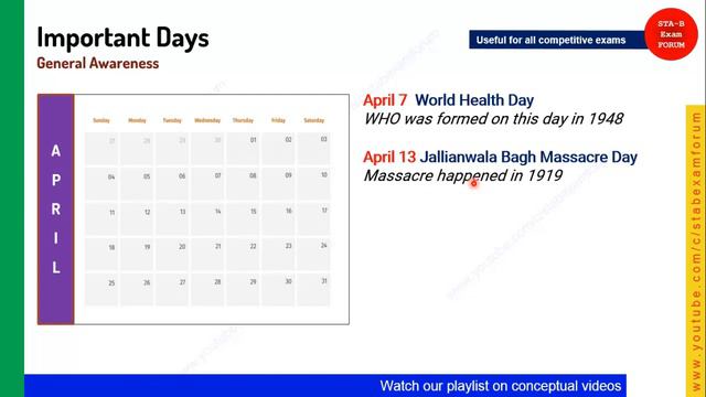 DRDO CEPTAM | Static GK| Important Days | Feb to June смотреть онлайн