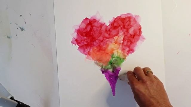 Alcohol Ink Fluid Art Tutorial With Marker And One Stroke Acrylic Painting (nr 93 ) ❤ смотреть онлайн