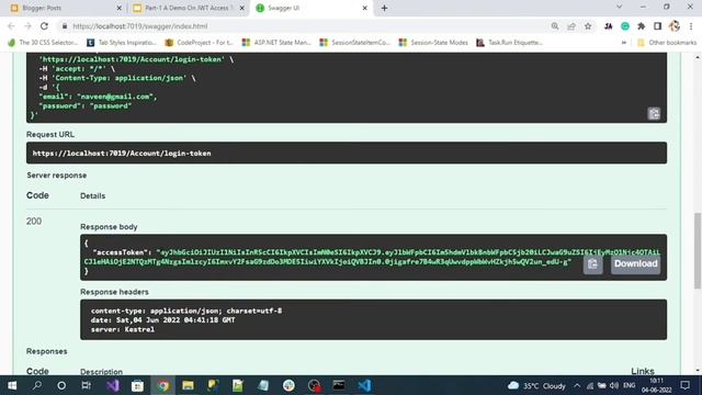 A Demo On JWT Access Token And Refresh Token Authentication In .NET6 Web API[Full Video] смотреть онлайн