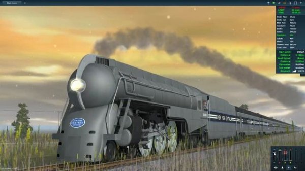 [Speed Test] NYC J3A "Dreyfuss Hudson" leading an 18-car "20th Century Limited" (Trainz)