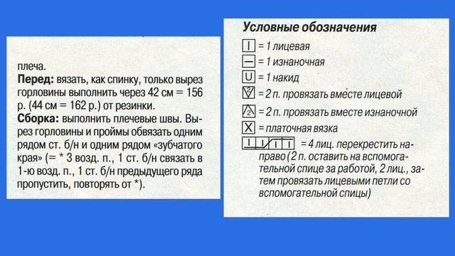 Великолепный топ на лето спицами смотреть онлайн